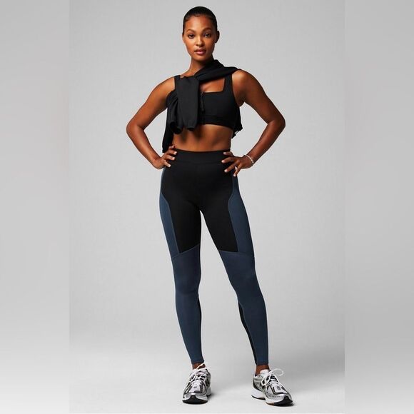 Fabletics Women's High-Waisted Color Block Leggings Multicolor Size S - Picture 1 of 10